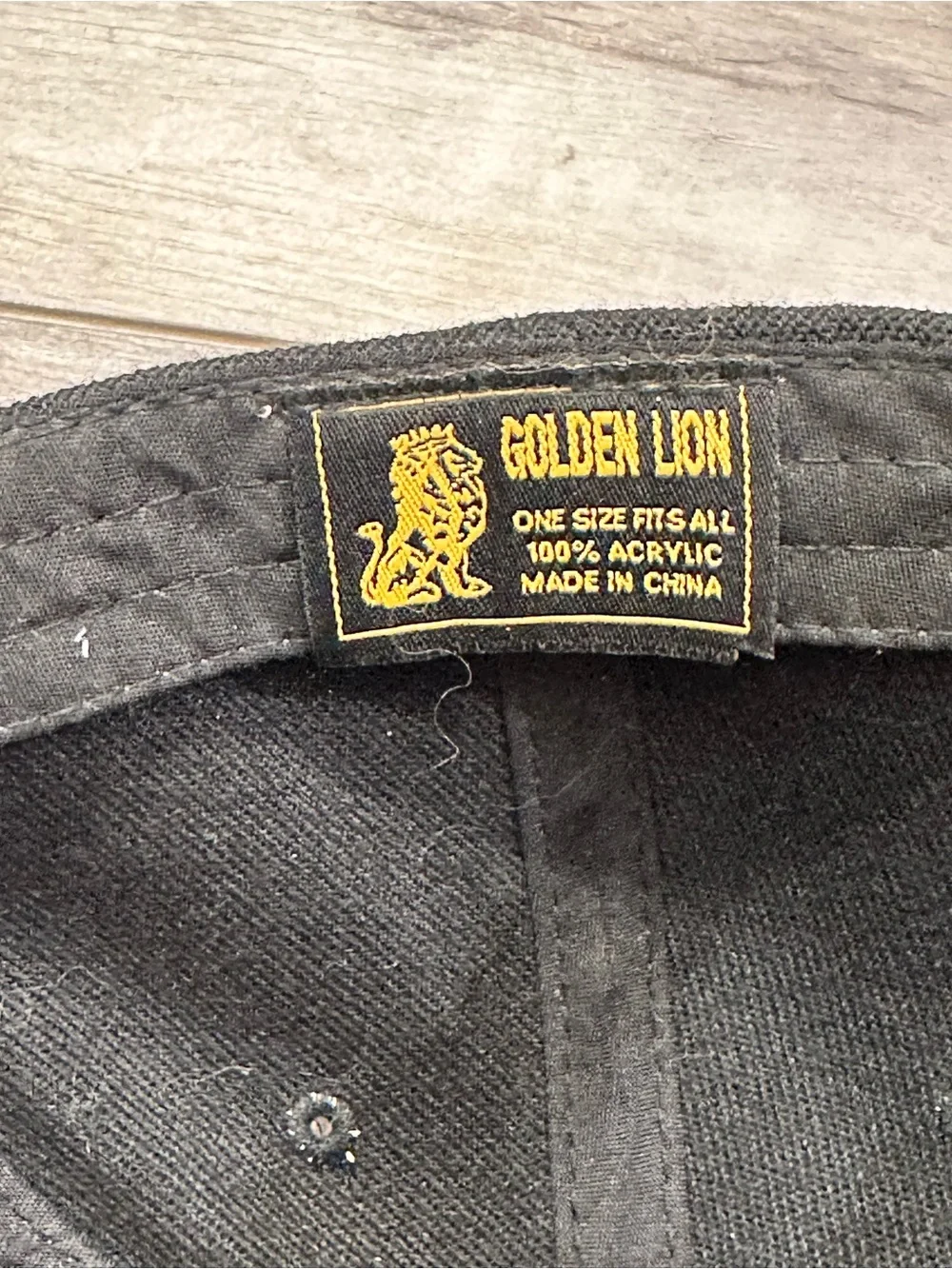 Black United States Navy Baseball Cap with Embroidered Bee Motif